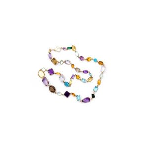 24. Gems by the yard fangue necklace