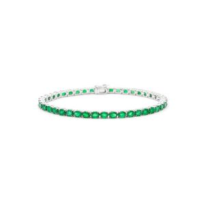 Emerald tennis bracelet 3.45ctw