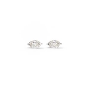 Diamond marquise stud earrings 2.60ct